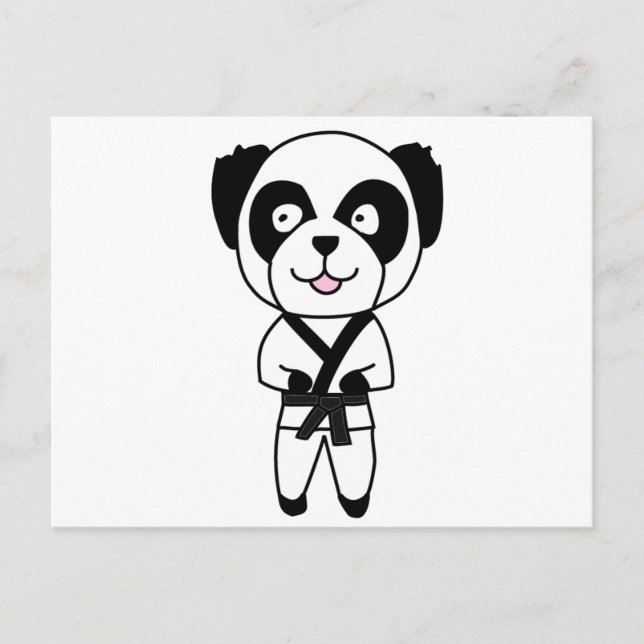 Martial Arts Panda Bear Postcard (Front)