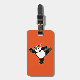 Martial Arts Panda - Brown  Luggage Tag