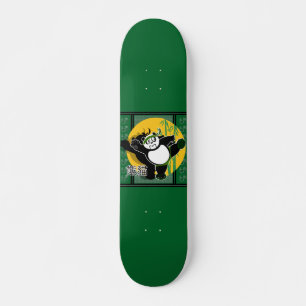 Martial Arts Panda - Green Skateboard