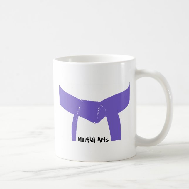 Martial Arts Purple Belt Coffee Mug (Right)