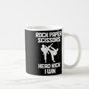 Martial Arts Rock Paper Scissors Taekwondo Karate Coffee Mug