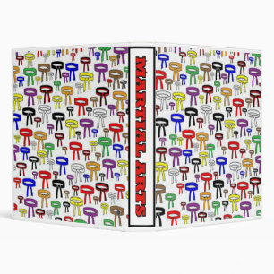 Martial Arts Scattered Belts Binder Album