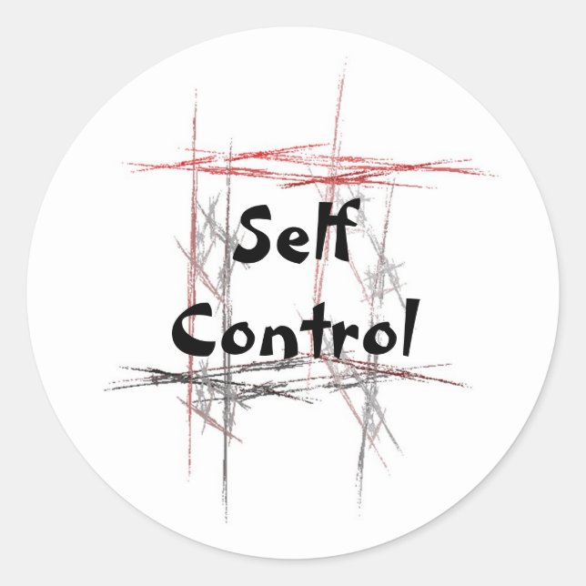 Martial Arts Self Control Stickers (Front)