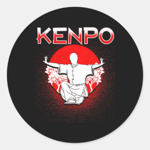 Martial Arts Shirt Kenpo T Shirt Kenpo Karate Shir Classic Round Sticker