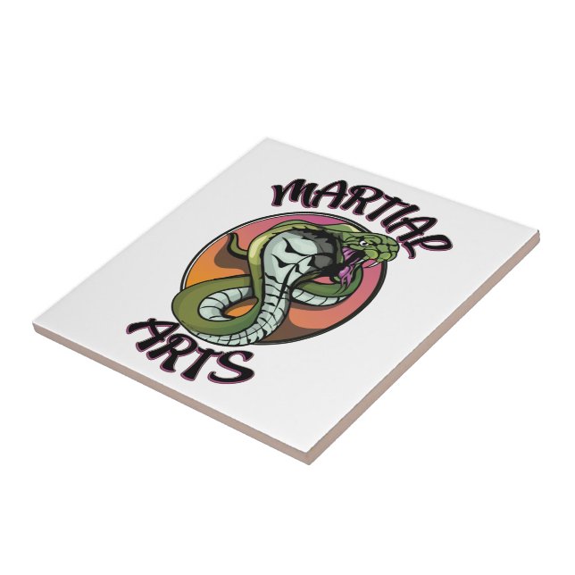 Martial Arts Snake Tile (Side)