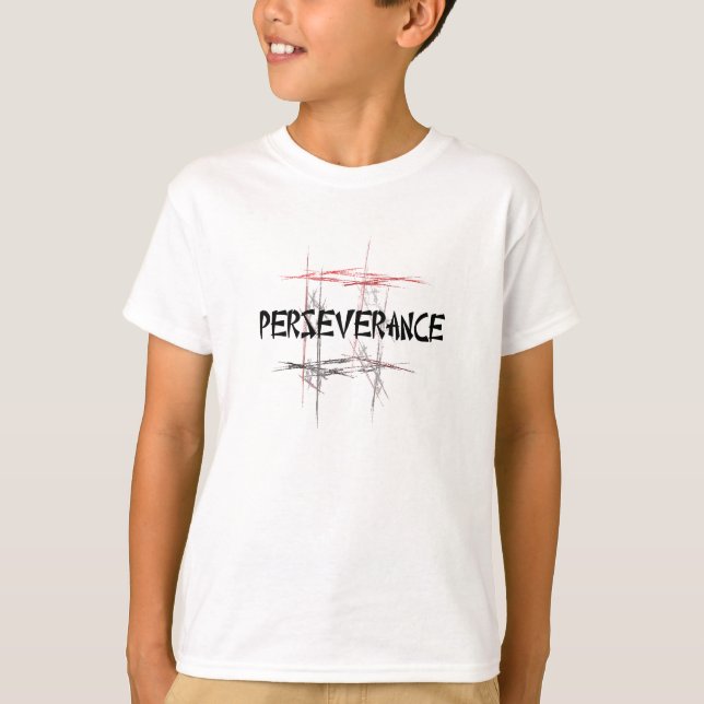 Martial Arts Taekwondo Tenets Perseverance T-Shirt (Front)