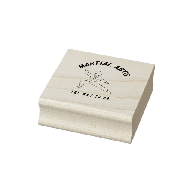 Martial arts the way to go rubber stamp (Stamp)