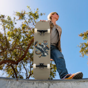 Martial Arts Tiger Skateboard