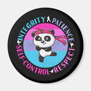 Martial Arts Values - Girly Karate Magnet