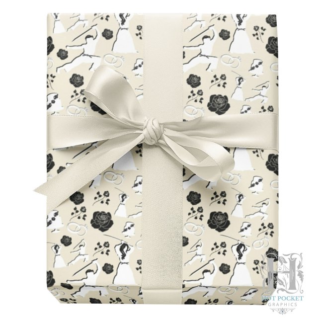 Martial Arts Wedding Gift Wrapping Paper (Creator Uploaded)