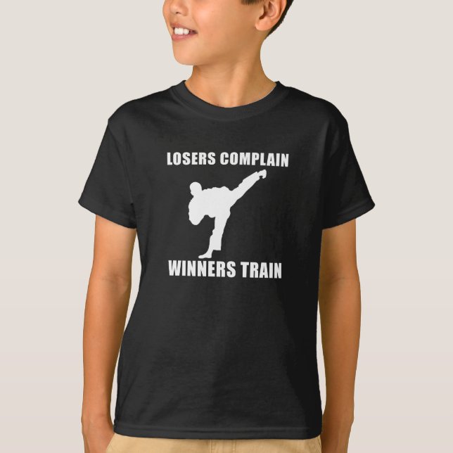 Martial Arts Winners Train T-Shirt (Front)