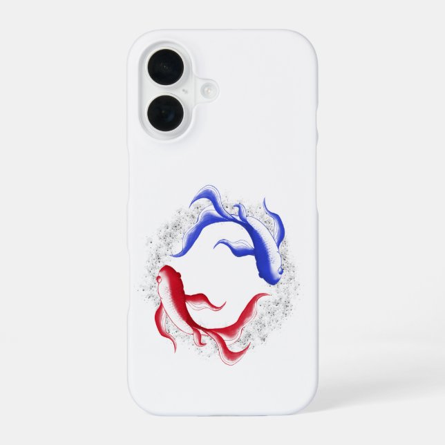 Martial Flow Abstract Yin Yang Martial Art iPhone 16 Case (Back)