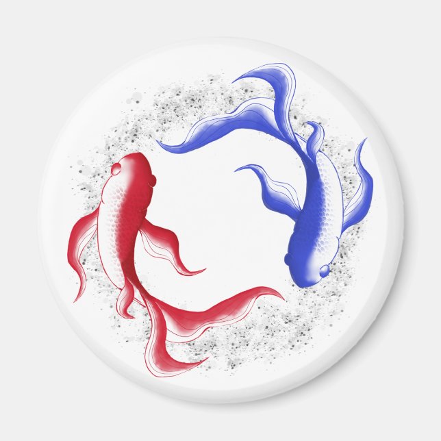 Martial Flow Abstract Yin Yang Martial Art Magnet (Front)