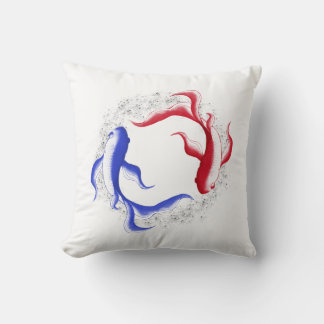 Martial Flow Abstract Yin Yang Martial Art Throw Pillow