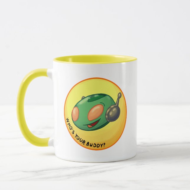 MARTIAN BUDDY "Who's your Buddy" DOOM tasse à café (Gauche)
