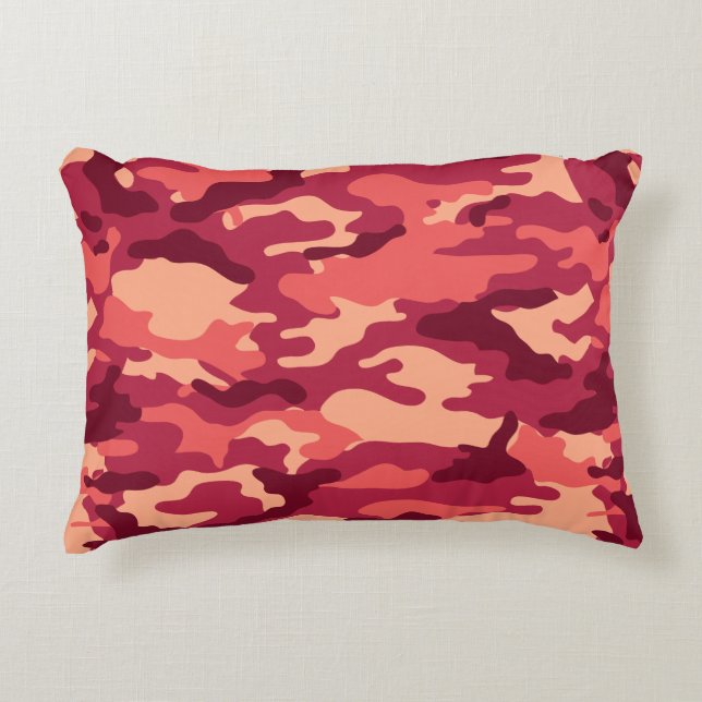 MARTIAN DESERT CAMO / CAMOUFLAGE DAZZLE PATTERN ACCENT PILLOW (Front)