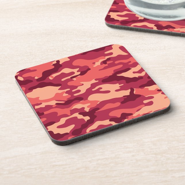 MARTIAN DESERT CAMO / CAMOUFLAGE DAZZLE PATTERN COASTER (Left Side)