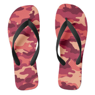 MARTIAN DESERT CAMO / CAMOUFLAGE DAZZLE PATTERN FLIP FLOPS