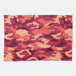 MARTIAN DESERT CAMO / CAMOUFLAGE DAZZLE PATTERN KITCHEN TOWEL