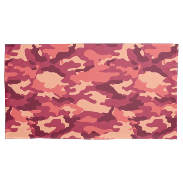 MARTIAN DESERT CAMO / CAMOUFLAGE DAZZLE PATTERN PILLOWCASE (Front-Left)