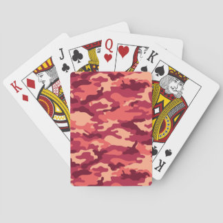 MARTIAN DESERT CAMO / CAMOUFLAGE DAZZLE PATTERN PLAYING CARDS