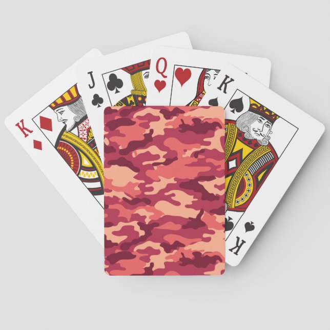 MARTIAN DESERT CAMO / CAMOUFLAGE DAZZLE PATTERN PLAYING CARDS (Back)