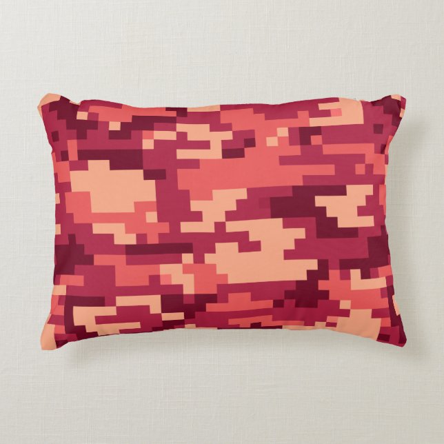 MARTIAN DESERT DIGITAL CAMO / CAMOUFLAGE ACCENT PILLOW (Front)