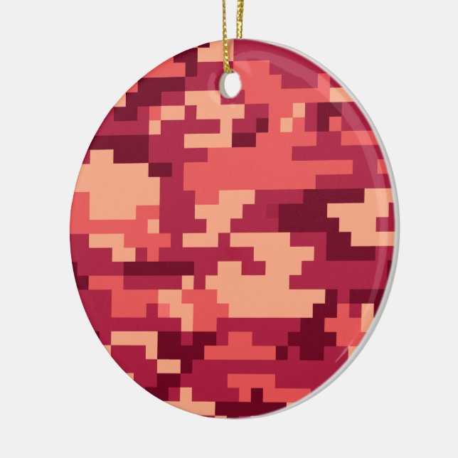 MARTIAN DESERT DIGITAL CAMO / CAMOUFLAGE CERAMIC ORNAMENT (Left)