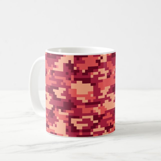 MARTIAN DESERT DIGITAL CAMO / CAMOUFLAGE COFFEE MUG (Front Left)