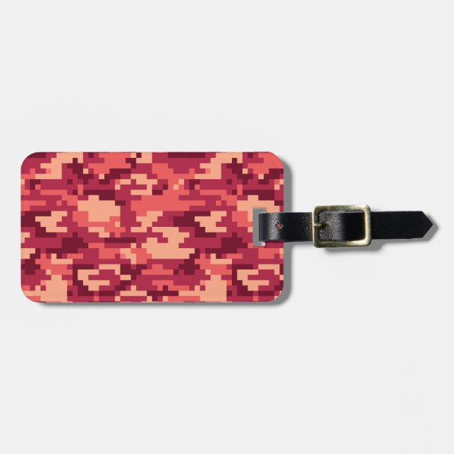 MARTIAN DESERT DIGITAL CAMO / CAMOUFLAGE LUGGAGE TAG (Front Horizontal)