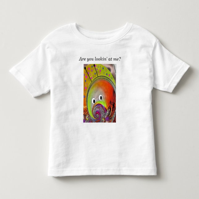 "Martian Fish" Toddler Pullover Hoodie (Front)