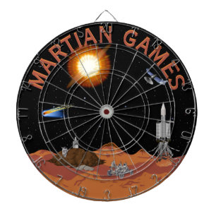 Martian Games Sci-Fi Scene Multi-Target Dartboard