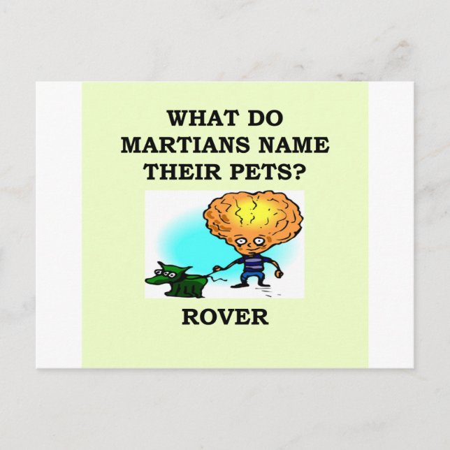 martian joke postcard (Front)
