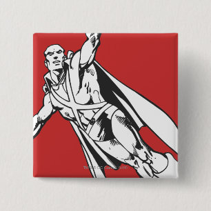 Martian Manhunter Soars 2 Inch Square Button