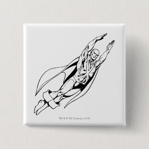 Martian Manhunter Soars 4 2 Inch Square Button