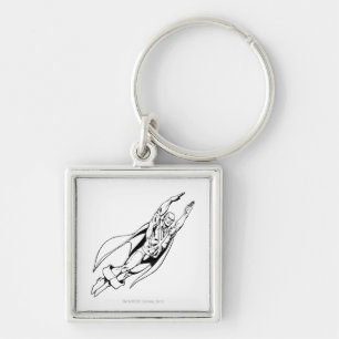 Martian Manhunter Soars 4 Keychain