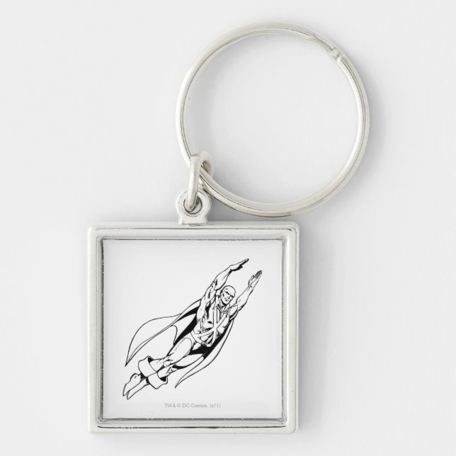 Martian Manhunter Soars 4 Keychain (Front)