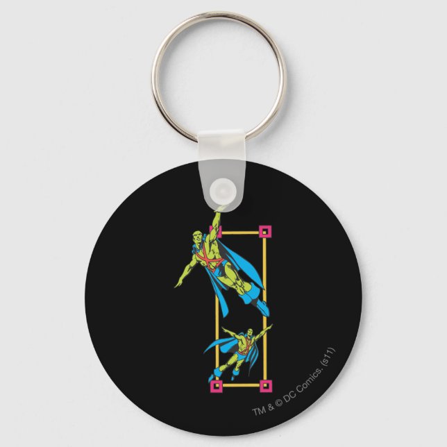 Martian Manhunter Soars Keychain (Front)