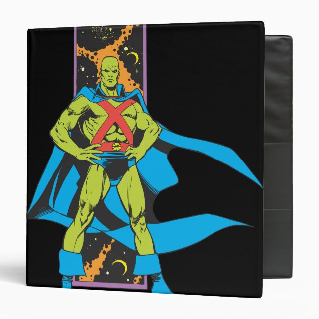 Martian Manhunter & Space Backdrop Binder (Front/Inside)