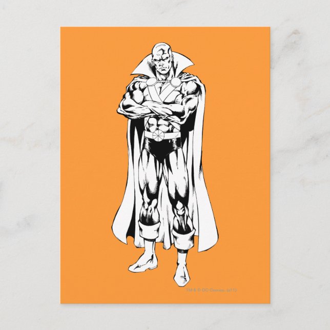 Martian Manhunter Standing Outline Postcard (Front)