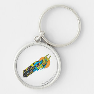 Martian Manhunter Takes Flight Keychain