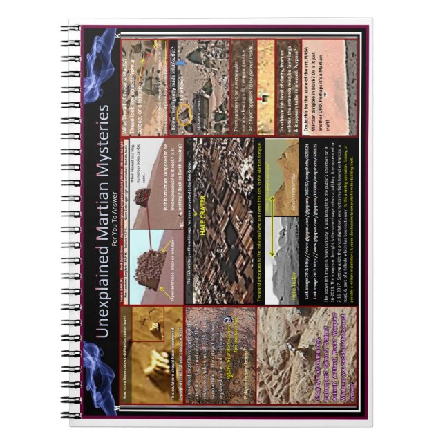 Martian mysteries notebook (Front)