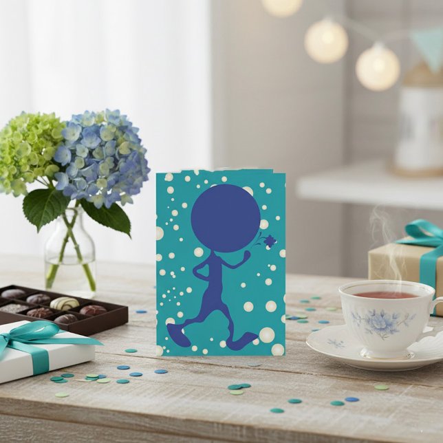 Martian Portant Une Invitation D'Un Alien Fleur (Créateur téléchargé)