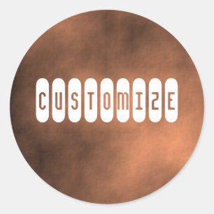 Martian Sand Storm - Template Classic Round Sticker