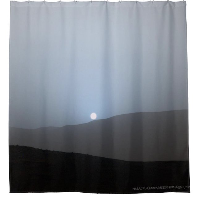 Martian Sunset Shower Curtain (Front)