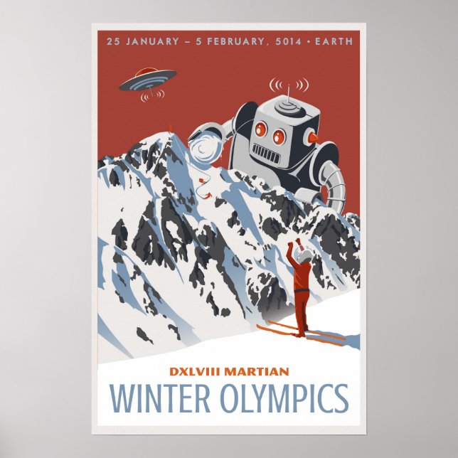 Martian Winter Olympics Poster (Front)