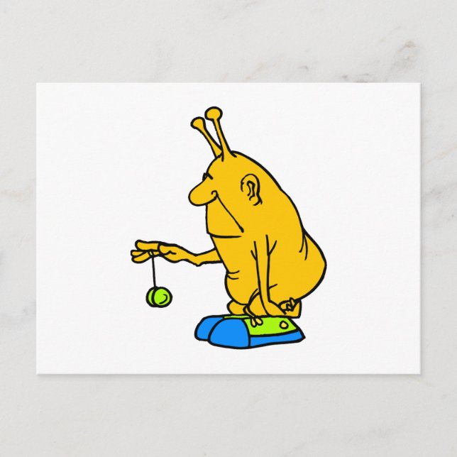 Martian with a YoYo Postcard (Front)