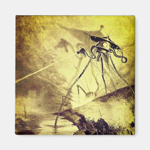 Martians discharging Heat-Rays Magnet
