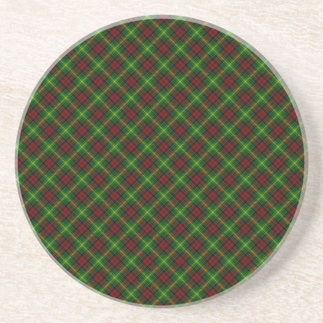 Martin Clan Tartan Scottish Design Coaster (Front)