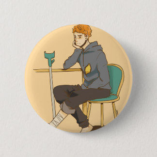 Martin Crieff twisted his ankle 2 Inch Round Button